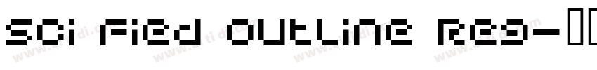 Sci Fied Outline Reg字体转换